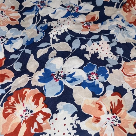 NWT Jane Delancey Boho Bell Sleeve Floral Flower Shirt 100% Cotton Blouse XL - Picture 7 of 8